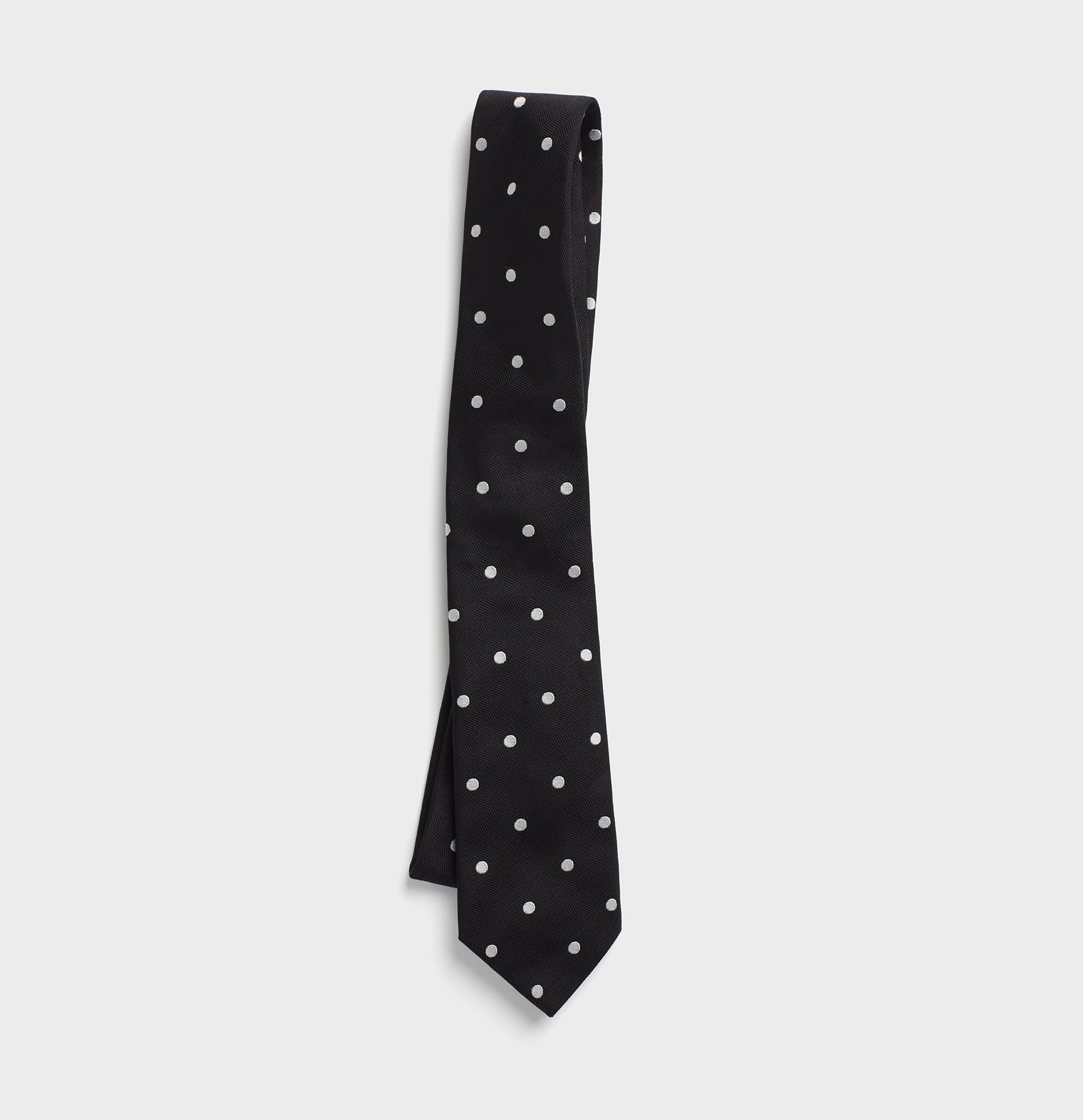 Black Polka Dot Necktie | The Black Tux